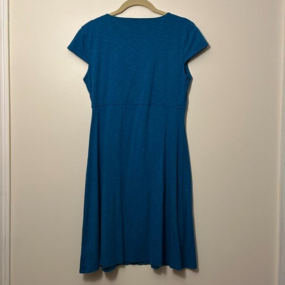 Toad & Co Rosemarie Dress~ Medium, Teal, excellent condition - Picture 5 of 7